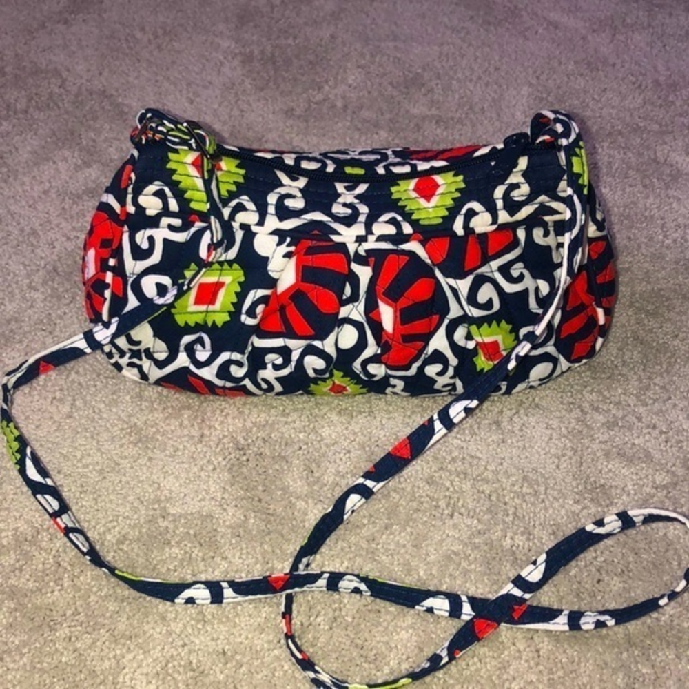Vera Bradley Crossbody Purse Bag Blue‎ Orange